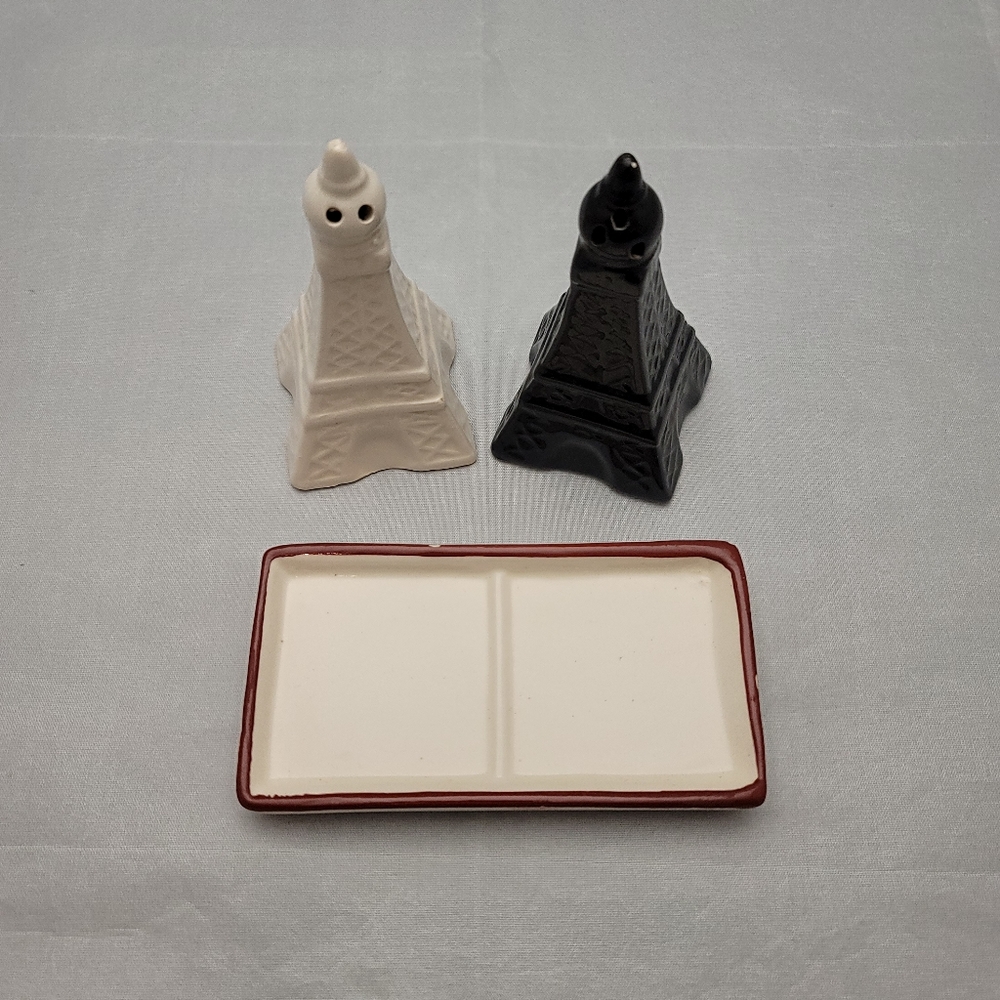 *LAST CHANCE* Millenium Gifts Eiffel Tower Salt & Pepper Shaker Set With Stand
